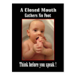 Foot in Mouth - Funny sayings Postcard