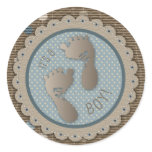 Foot Prints Boy Sticker