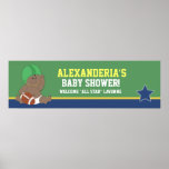 Football Baby Custom Baby Shower Banner Print posters