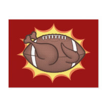 Football Barbecue Postcard