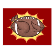 Football Barbecue Postcard