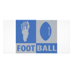football bizarre icon personalized photo card