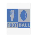 football bizarre icon post card