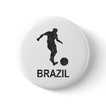 Football Brazil Pins