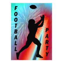 Football Catch in Rocket's Red Glare Party Custom Announcement