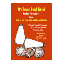 Football Cheers Invitation