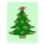 Football Christmas Tree Postcards