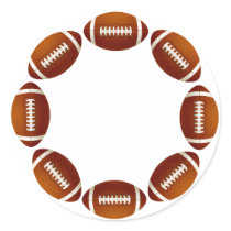 FOOTBALL CIRCLE DESIGN STICKER