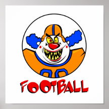 Football Clown Poster