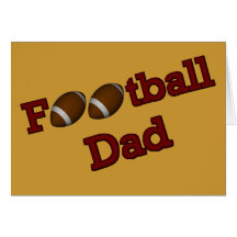Football Dad Blank Note Card