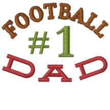 Football Dad Embroidered Shirt