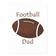 Football Dad Postcard
