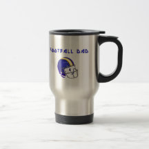 Football Dad Powered by Caffeine Coffee Mug