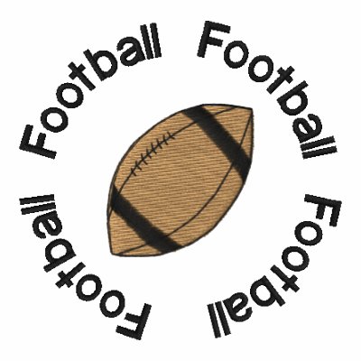 Football Embroidered Shirt by fathersdaytshirts