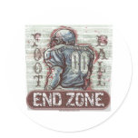 Football End Zone Sticker