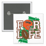 Football Fan Orange Pins