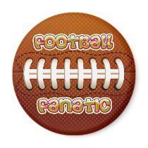 FOOTBALL FANATIC REFRIGERATOR MAGNET