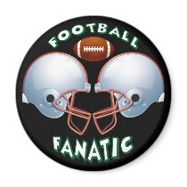 FOOTBALL FANATIC REFRIGERATOR MAGNETS