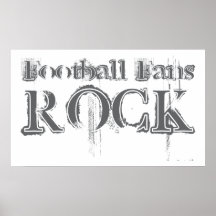 Football Fans Rock Posters