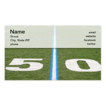 Football Field Fifty Business Cards
