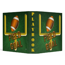 Football Field Goal Playbook Binder