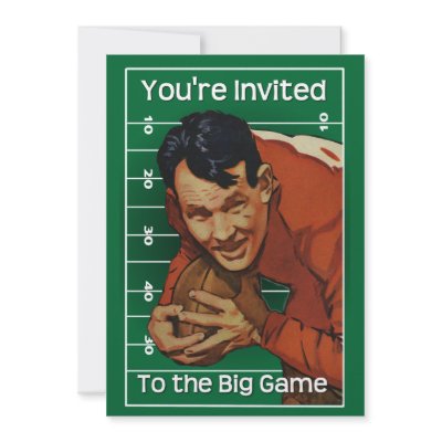 Football Game Invitation by GraveDistractions