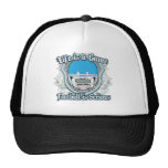 Football Game Light Blue Mesh Hats
