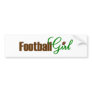 Football Girl Bumper Stickers