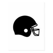 Football helmet post cards