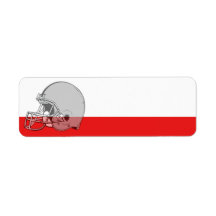 Football Helmet Sport Label