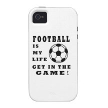 Football Is My Life Vibe iPhone 4 Cases
