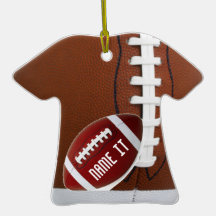 Football jersey christmas tree ornaments