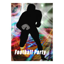 Football Lights Party Personalized Invite