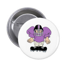 football man pinback buttons