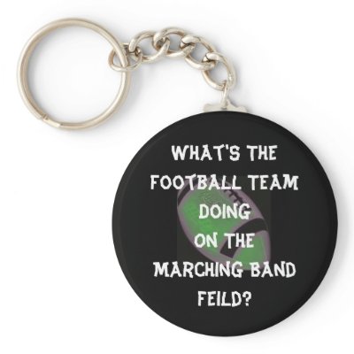 Football/ Marching Band Keychain by treble_clef41
