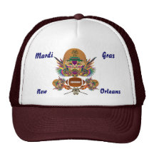 Football Mardi Gras think it's to early view notes Trucker Hats
