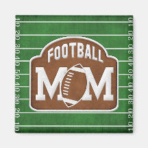 Football Mom Refrigerator Magnet