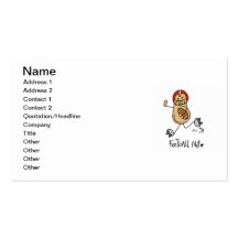 Football Nut T-shirts and Gifts Business Cards