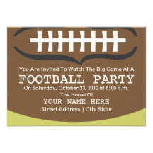 Football Party Invitation
