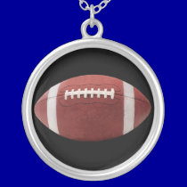 Football Pendant and Chain necklaces