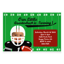 Football Photo Invitation