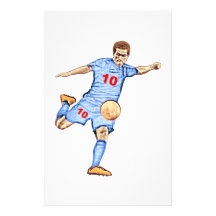Football player - Joueur de football Papier À Lettre