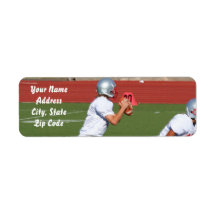 Football Quarterback address labels