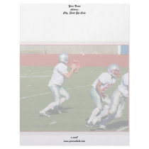 Football Quarterback letterhead