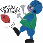Football Rules Embroidered Shirt