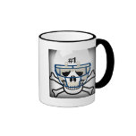 FOOTBALL SKULL AND CROSSBONES #1 COFFEE MUG