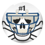 FOOTBALL SKULL AND CROSSBONES #1 stickers
