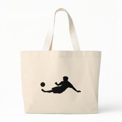 Football Soccer Tote Bag by VectorGraphics
