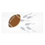 football sperm icon custom photo card