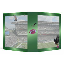 Football Stadium Green Binder